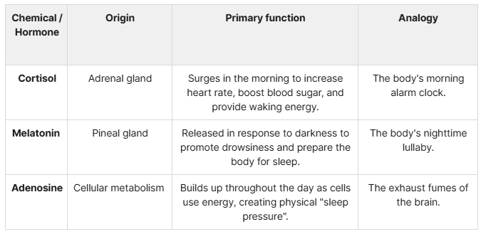 key alertness chemicals